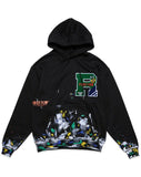 CHENILLE PATCH & HAND PAINT HOODIE